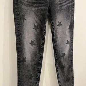 Womens Driftwood Black Stars Stretchy Denim sz 26